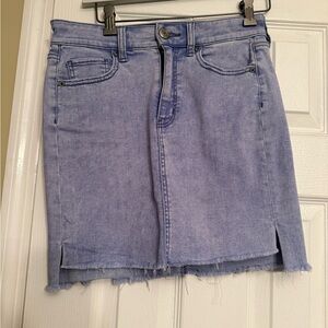 American Eagle Light Blue Denim Pencil Skirt 4 Anthropologie $79